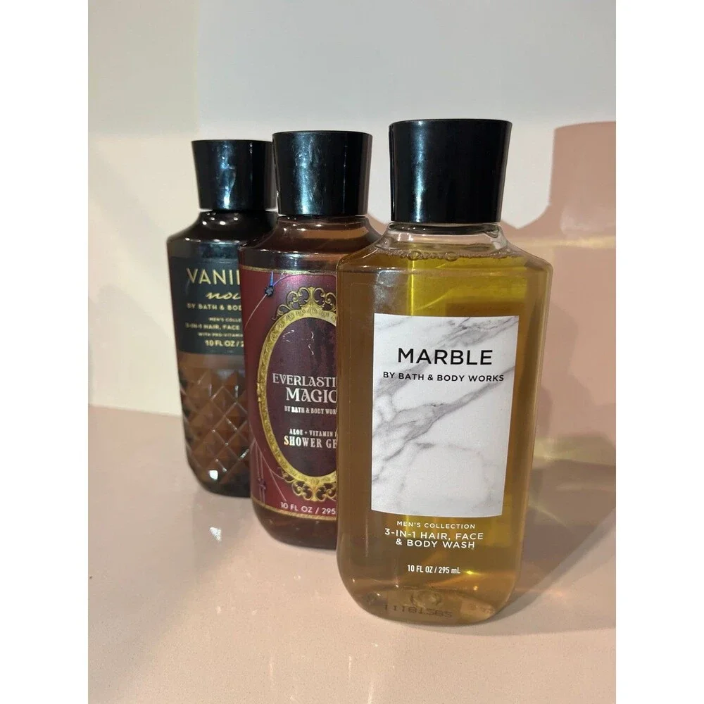 BBW DISCONTINUED Everlasting Magic Halloween Gel & Vanilla Noir Men Lot